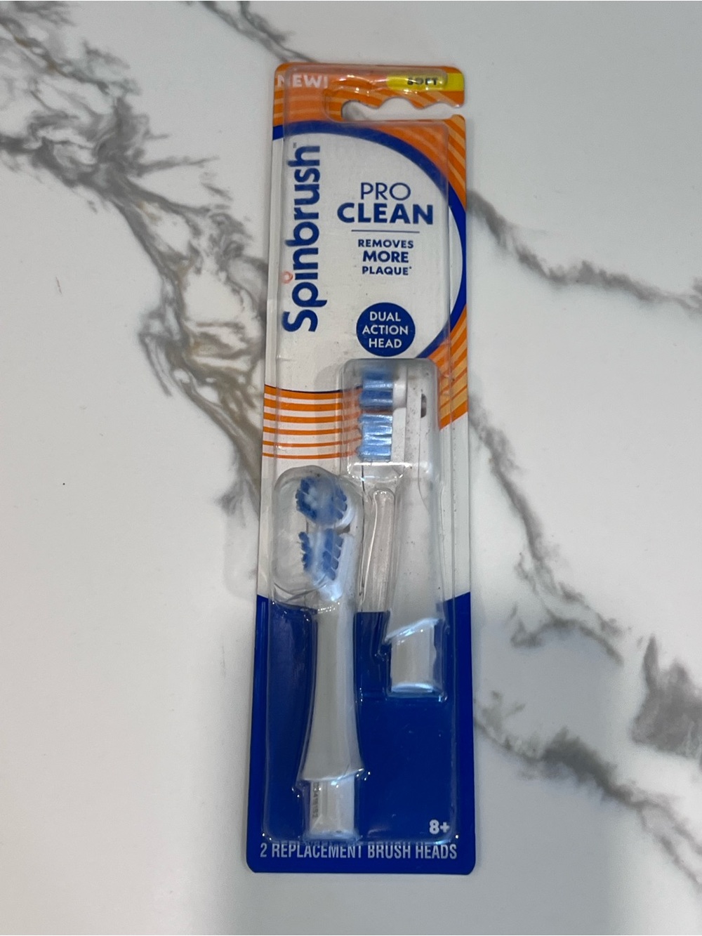 Spinbrush Pro Clean Replacement Brush Heads Soft Bristles Dual Action